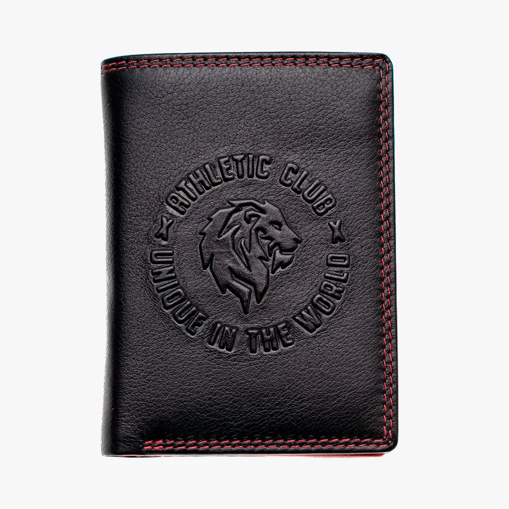 Billetera de Piel con monedero, Diseño Unique in The World Athletic Club Bilbao - Imagen 2