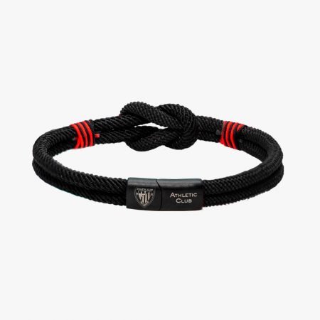 Pulsera de Nailon negra. Cierre de seguridad