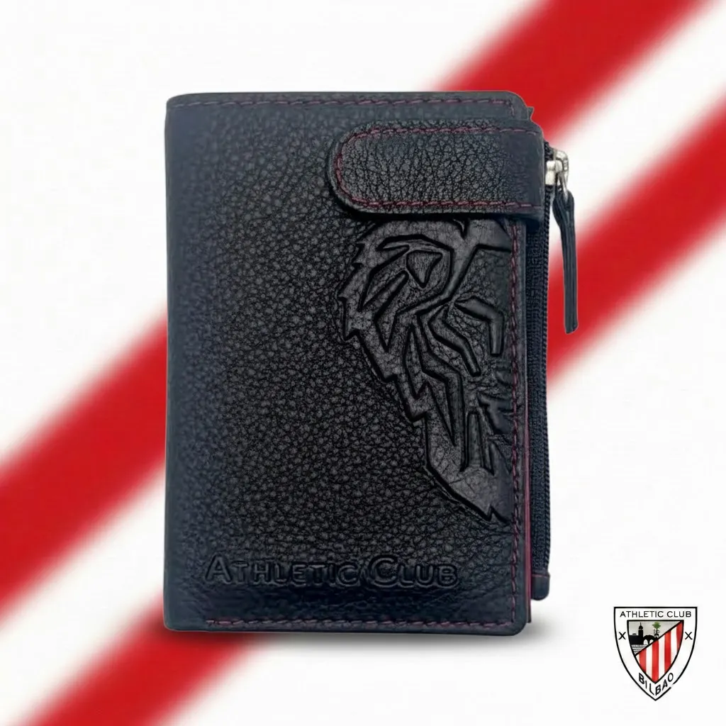 Tarjetero con Monedero, Diseño León Athletic Club Bilbao