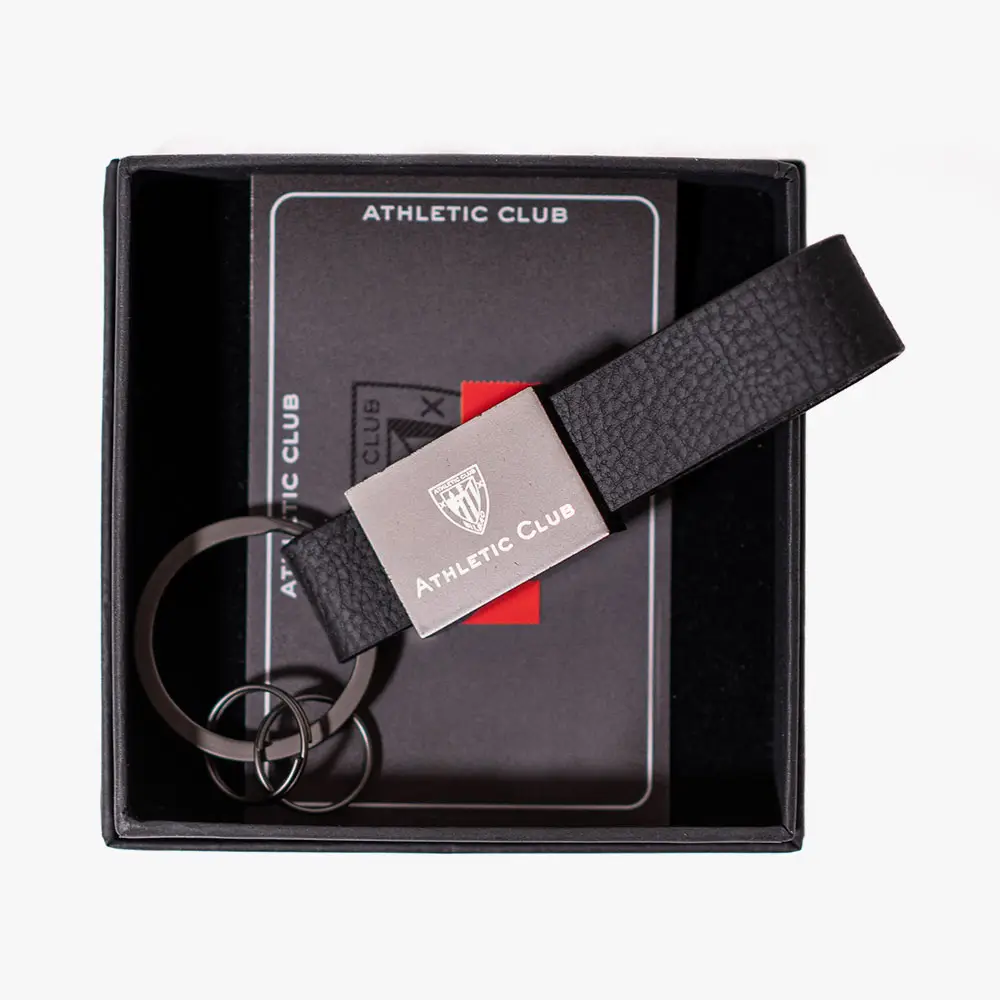 Llavero negro de piel Athletic Club Bilbao - Imagen 3