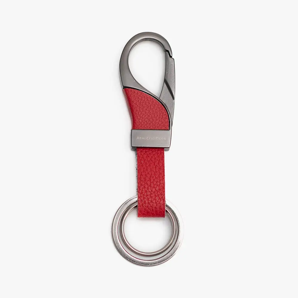 Llavero rojo de piel mosquetón Athletic Club Bilbao - Imagen 3