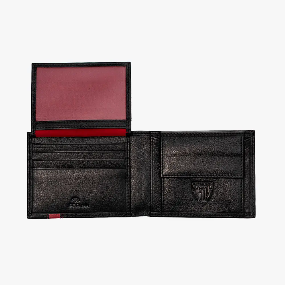 Billetera Americana con Monedero, Diseño Franja roja Athletic Club Bilbao - Imagen 4
