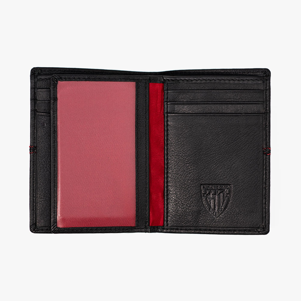 Billetera Clásica de Piel, Diseño Letras Metálicas - Imagen 3