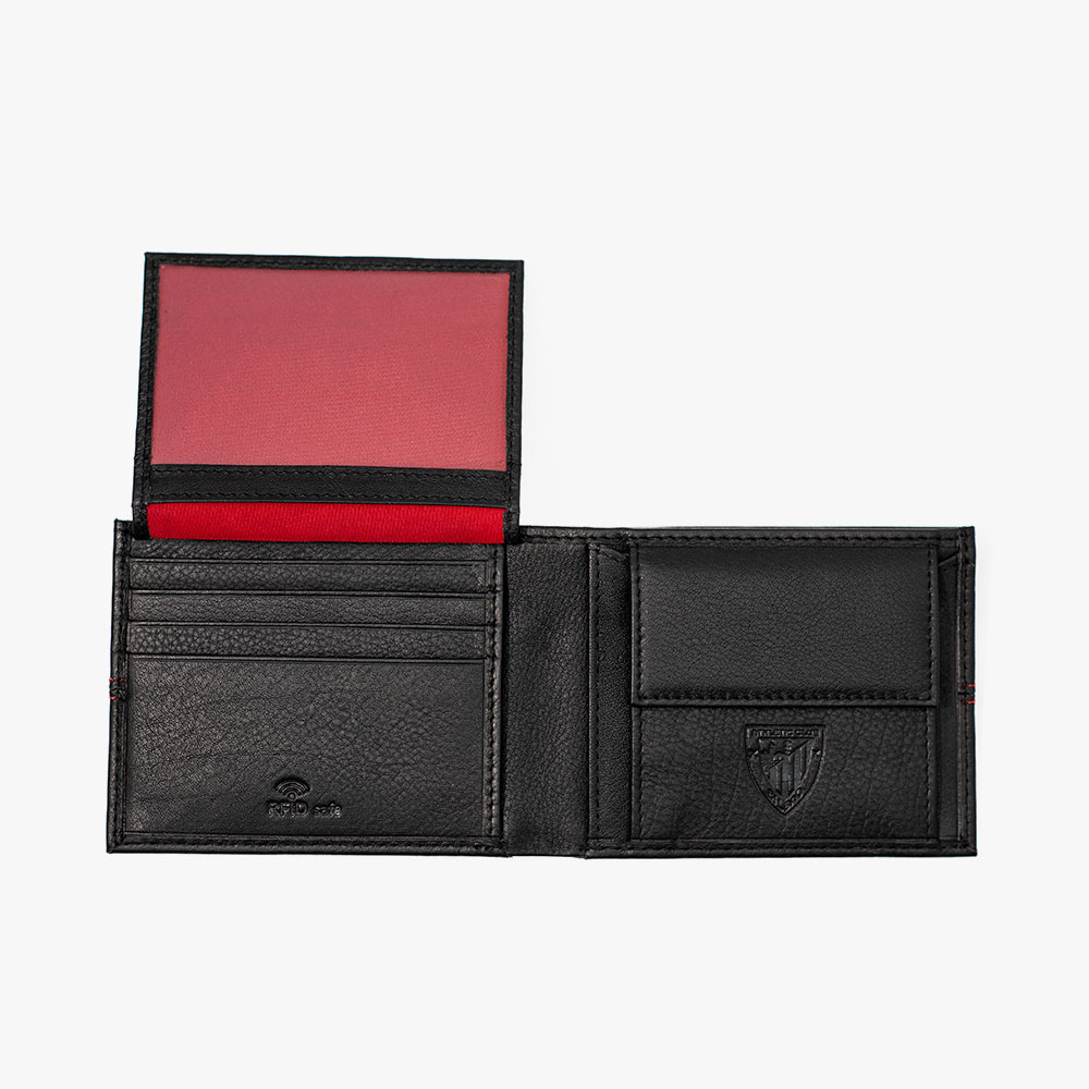 Billetera Americana con Monedero, Diseño Letras Metálicas - Imagen 3