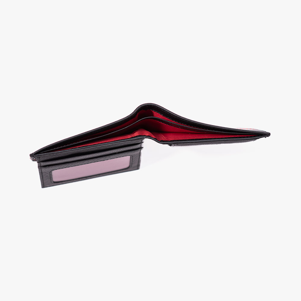 Billetera Americana con Monedero, Diseño Letras Metálicas - Imagen 4