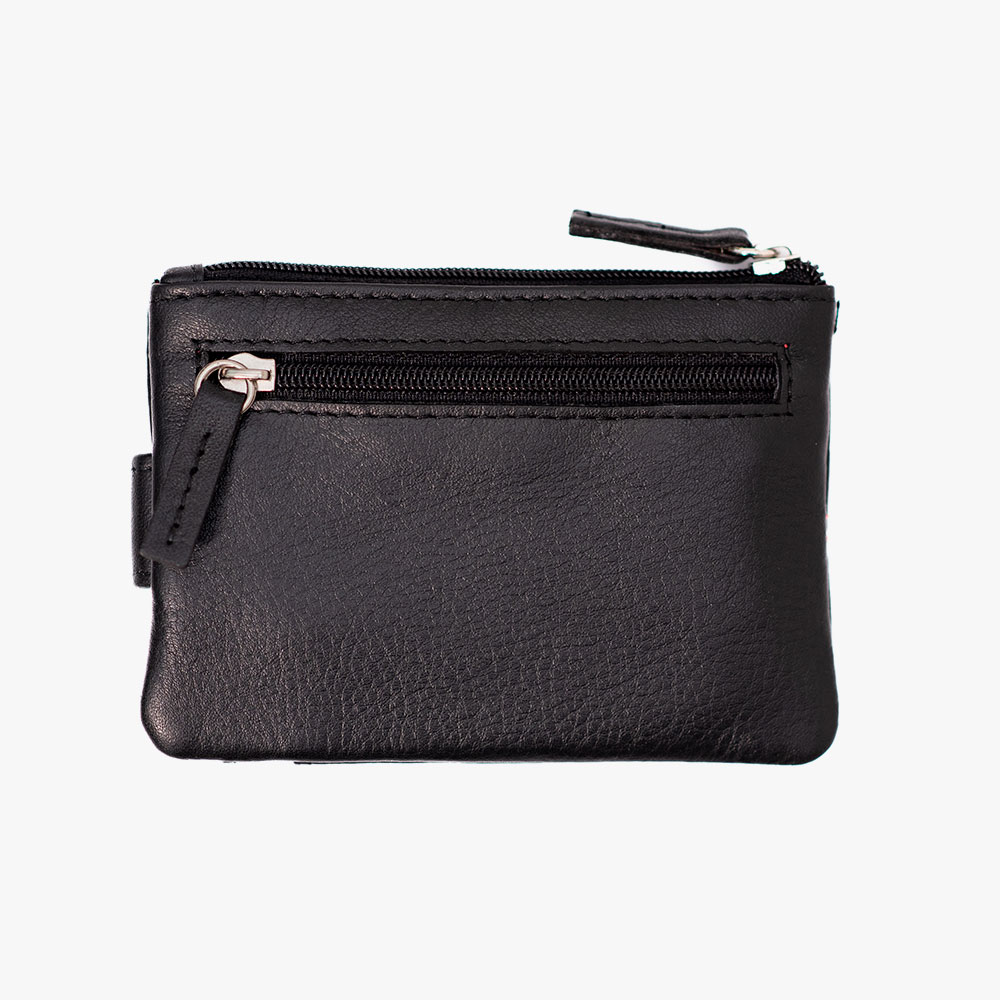 Monedero Tarjetero de Piel, Diseño Letras Metálicas - Imagen 4