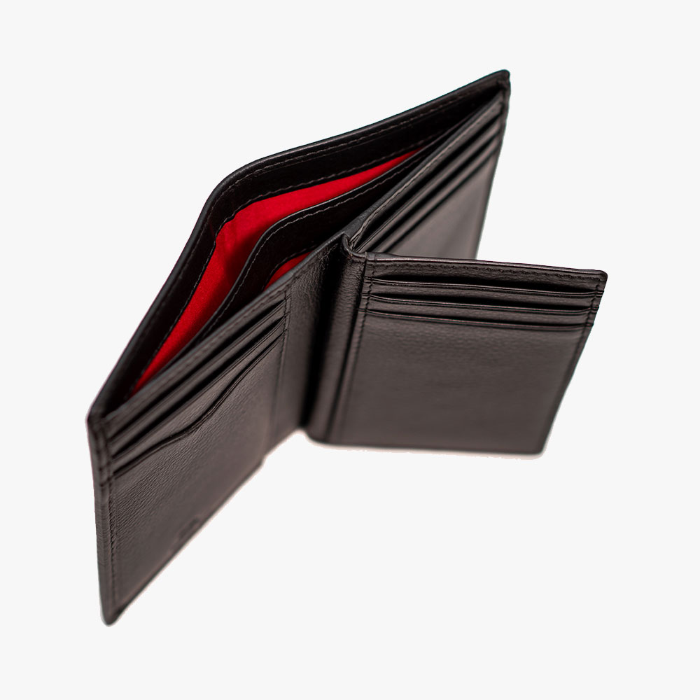 Billetera Clásica de Piel, Diseño Letras Metálicas - Imagen 4