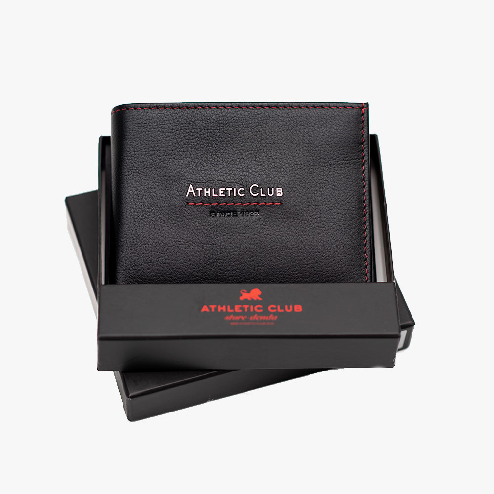 Billetera Americana de Piel, Diseño Letras Metálicas