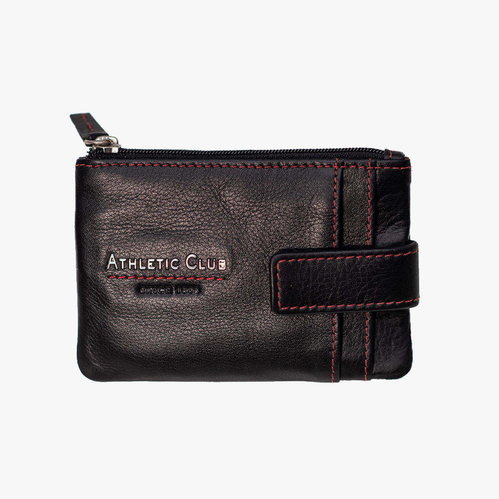 Monedero Tarjetero de Piel, Diseño Letras Metálicas