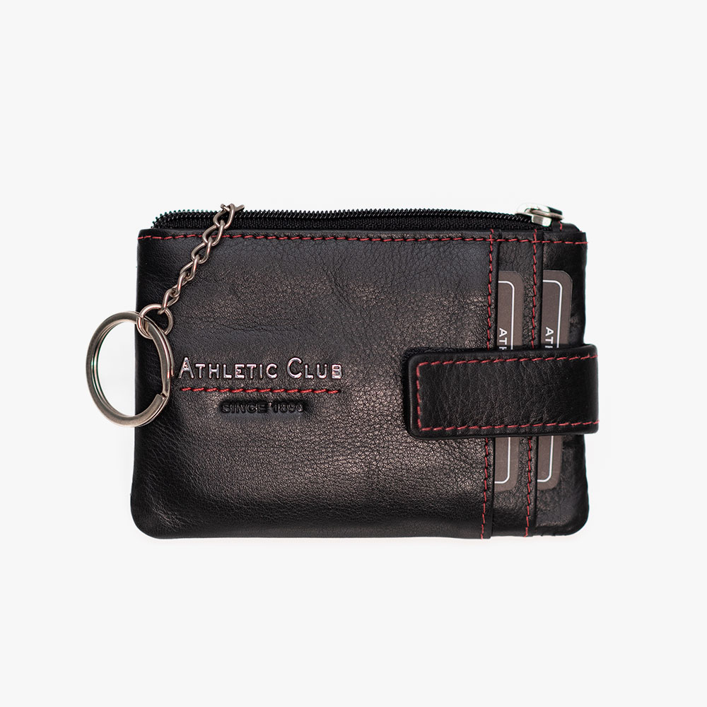 Monedero Tarjetero de Piel, Diseño Letras Metálicas - Imagen 2