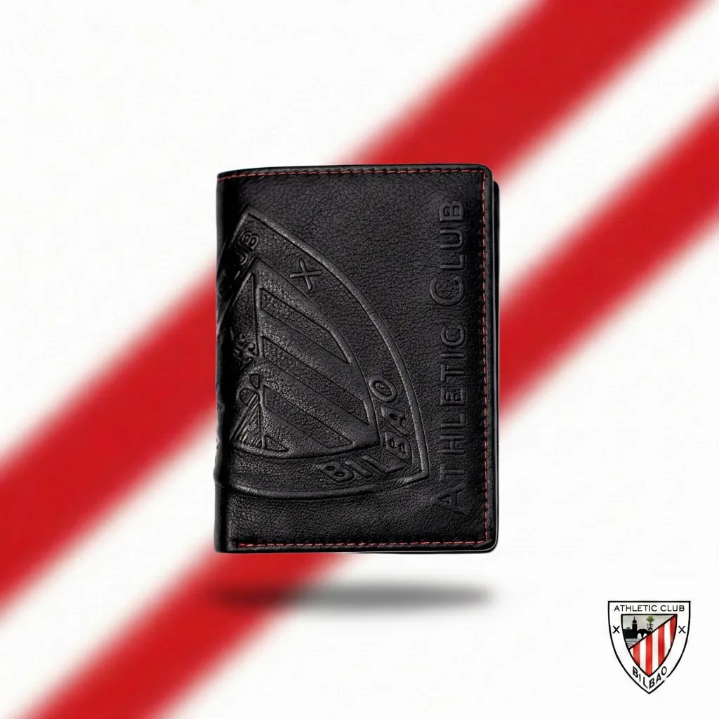 Billetera de Piel, Diseño Escudo Athletic Club Bilbao