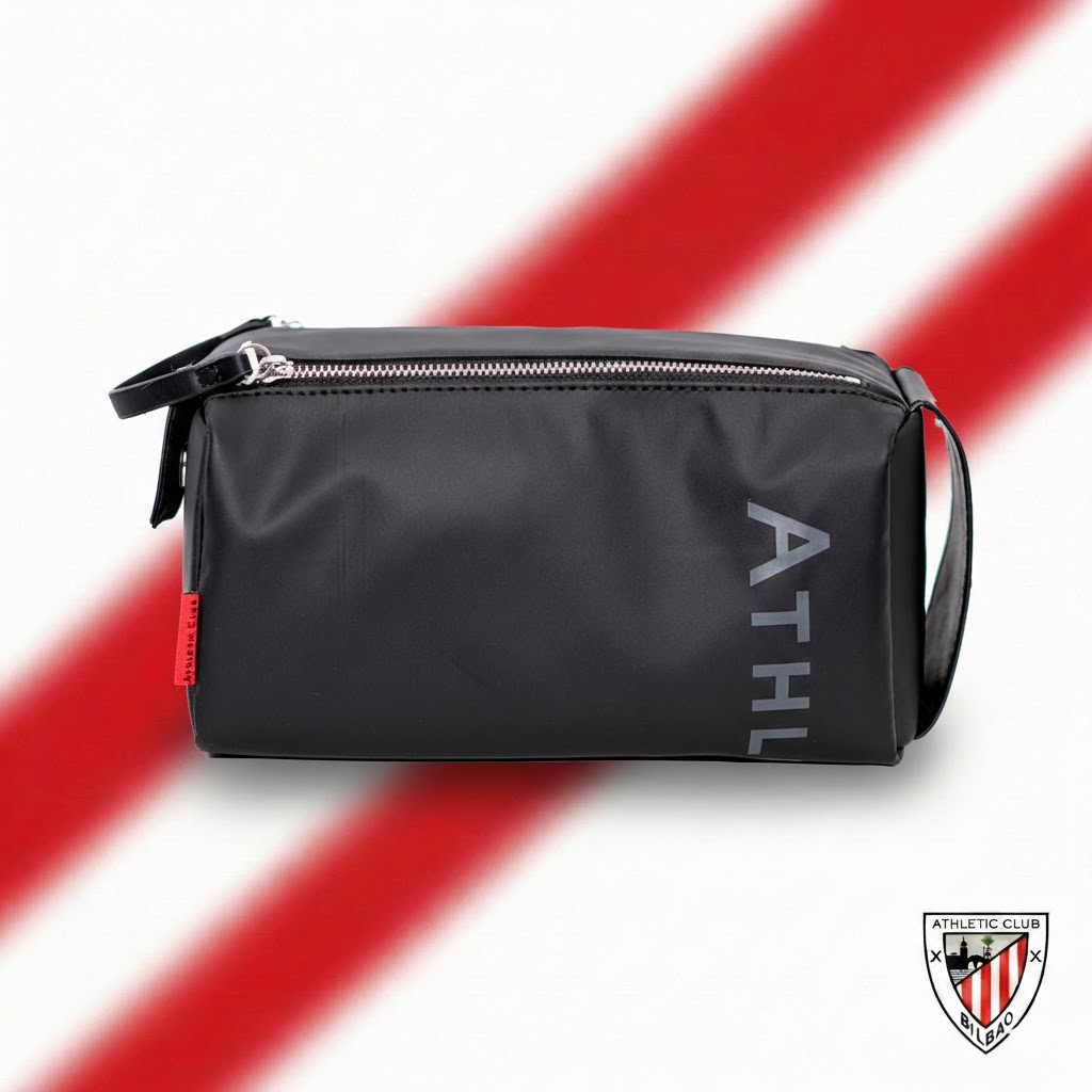 Neceser negro con asa Athletic Club Bilbao