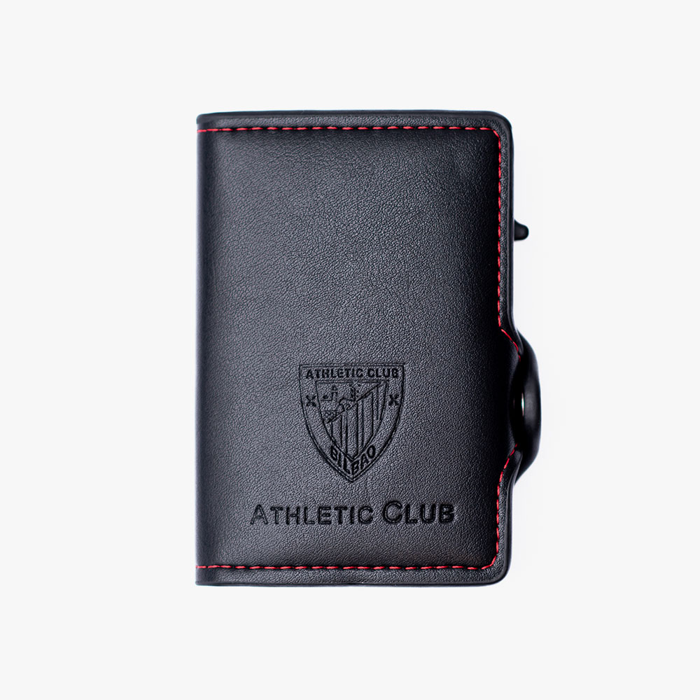 Tarjetero automático de piel