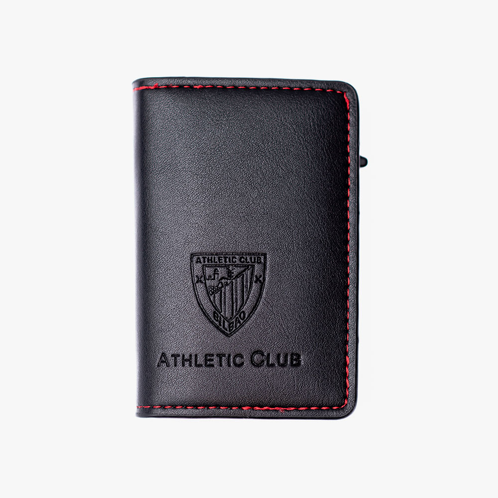 Tarjetero automático de piel imán