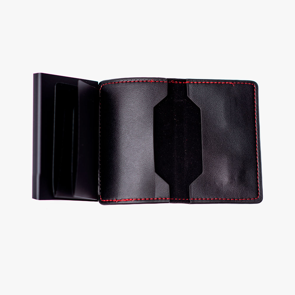 Tarjetero automático de piel imán - Imagen 4