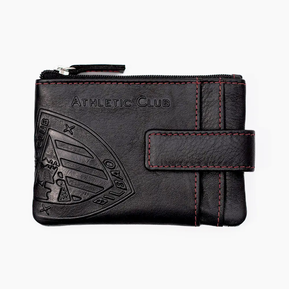 Monedero Tarjetero de Piel, Diseño Escudo Athletic Club Bilbao - Imagen 2