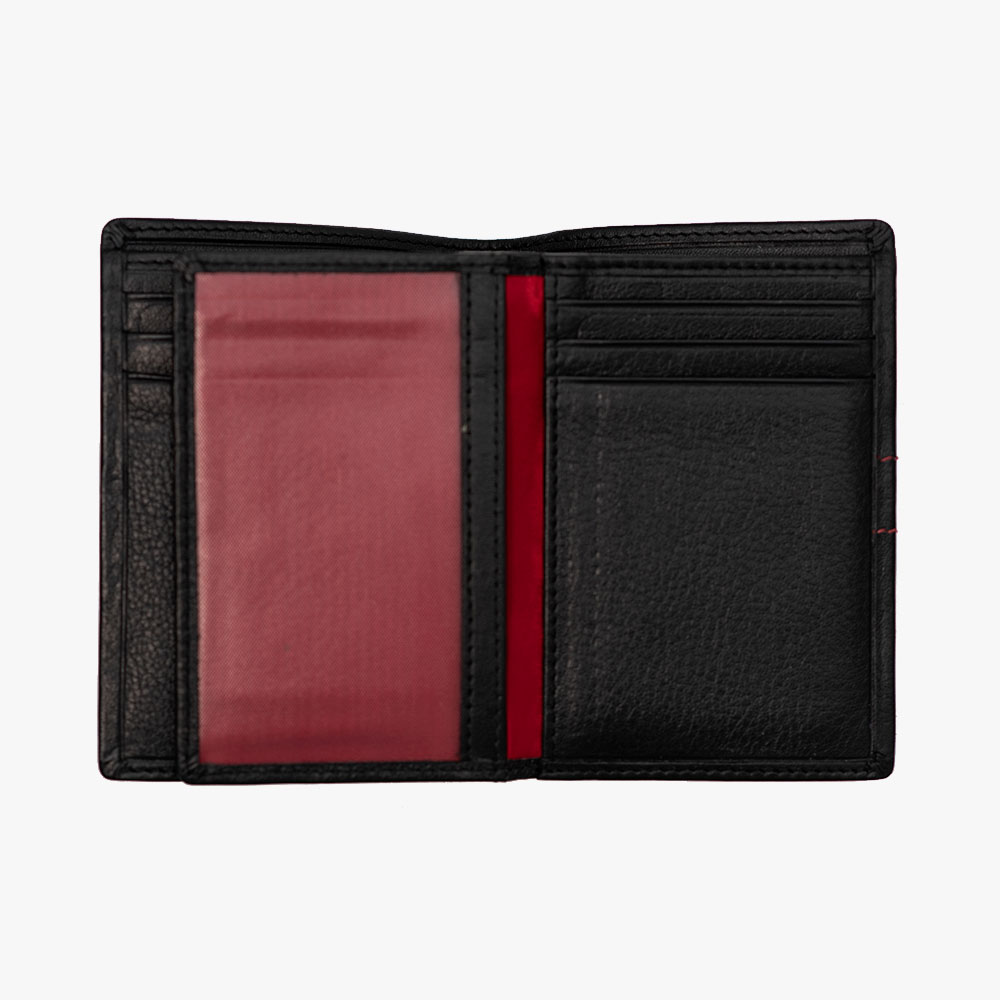 Billetera Clásica de Piel, Diseño Costura - Imagen 4