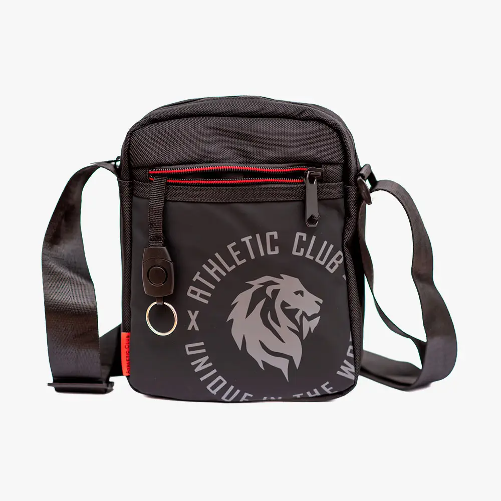 Bolso Bandolera deportivo negro Athletic Club Bilbao - Imagen 3
