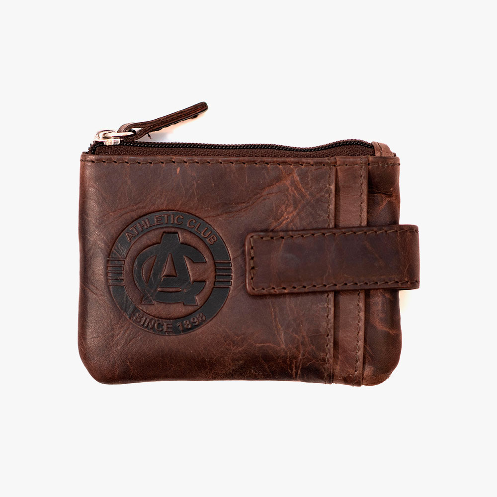 Monedero Tarjetero Piel Marrón, Diseño AC Athletic Club Bilbao - Imagen 2