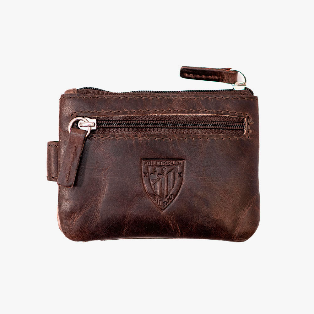 Monedero Tarjetero Piel Marrón, Diseño AC Athletic Club Bilbao - Imagen 3