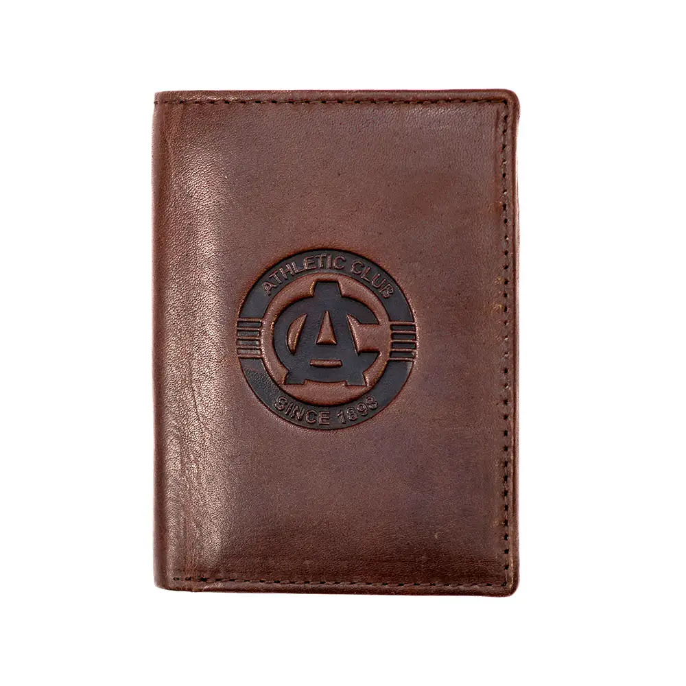 Billetera Clásica con monedero de Piel Marrón, Diseño AC, Athletic Club Bilbao - Imagen 2