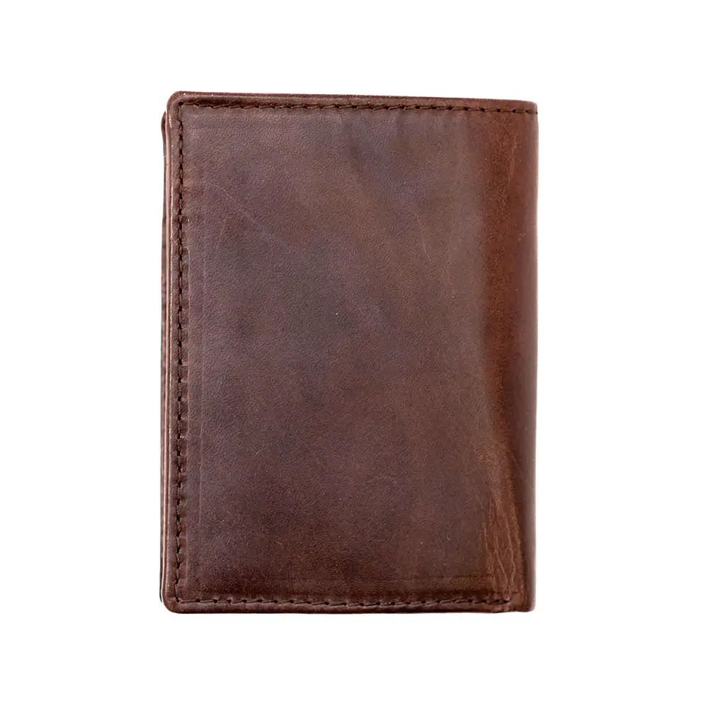 Billetera Clásica con monedero de Piel Marrón, Diseño AC, Athletic Club Bilbao - Imagen 3