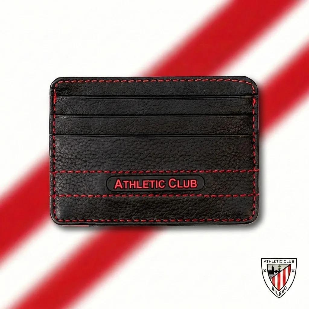 Tarjetero Plano, Diseño logo engomado Athletic Club Bilbao