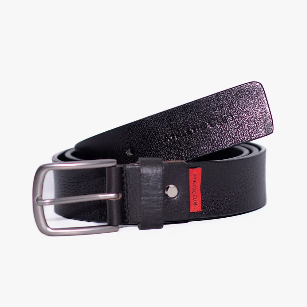 Cinturón de piel negro liso, Athletic Club Bilbao