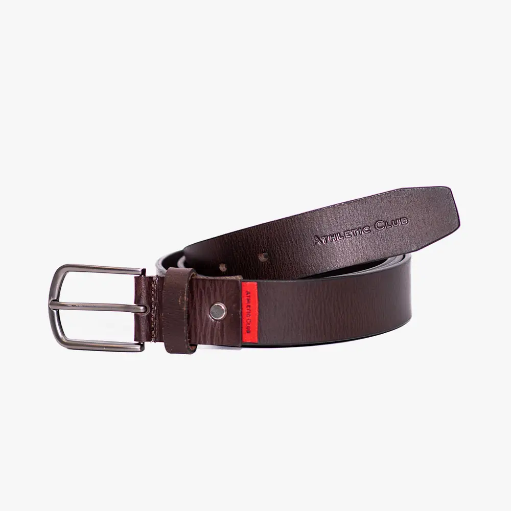 Cinturón de piel marrón liso, Athletic Club Bilbao